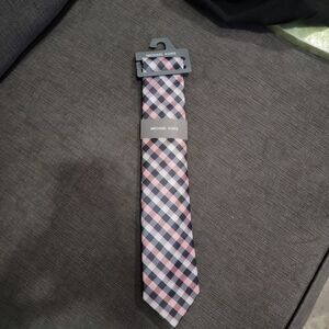 Michael Kors S53403 Men's Multicolor Silk Blend Classic Office Self-Tied Necktie